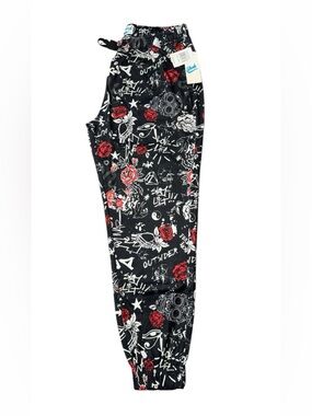 NWT fresh Black Joggers with Graffiti